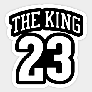 lebron james 23 the king Sticker